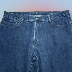 NAUTICA Men’s 40 x 32 RELAXED STRAIGHT Blue Jeans